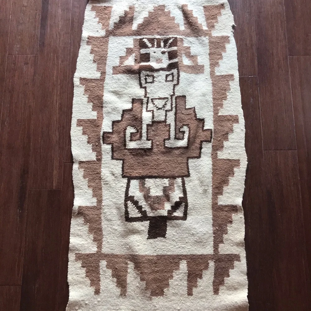 🗿SOFT WOOL TRIBAL RUG or WALLHANGING